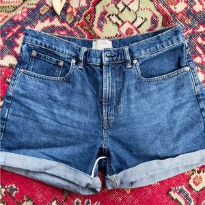 Everlane cutoff roll up shorts